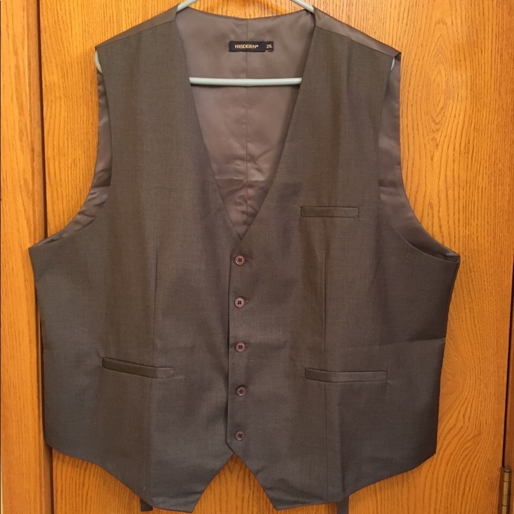 Hisdern Dark Gray Men’s Vest - 2XL